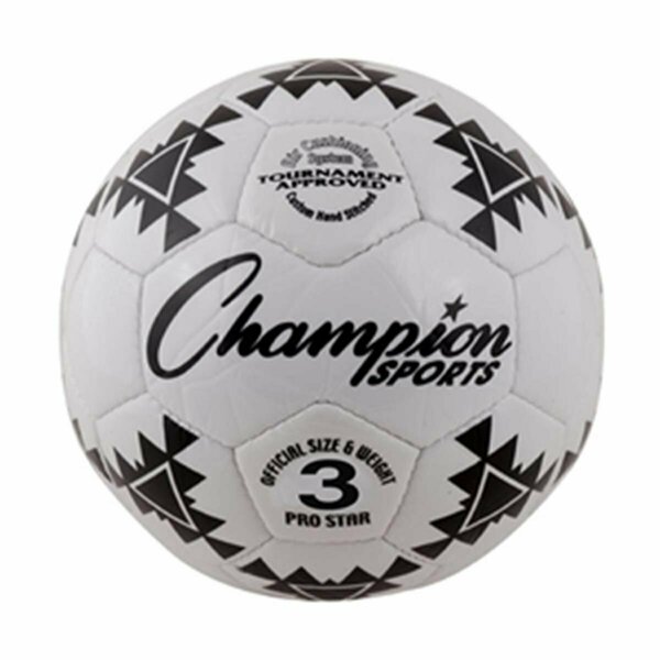 Perfectpitch Pro Star Soccer Ball - Black & White - Size 4 PE3363853